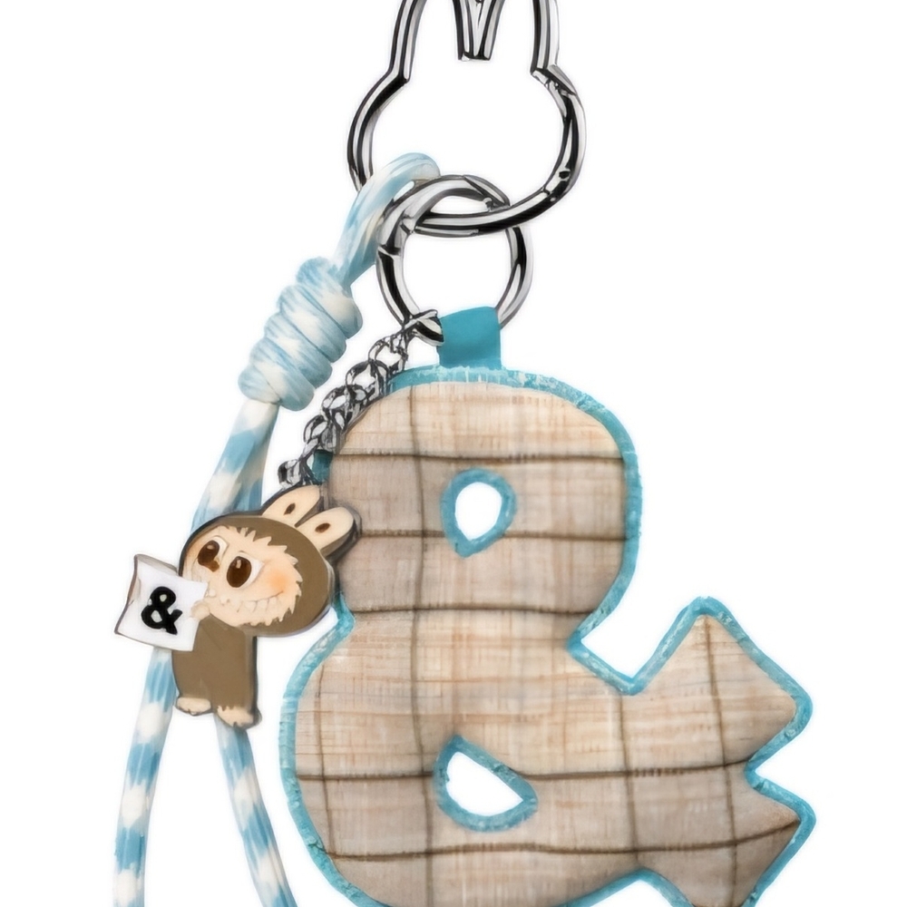 Labubu Pin For Love LETTER keychain "&"